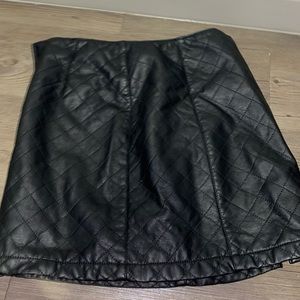 Forever 21 black leather skirt